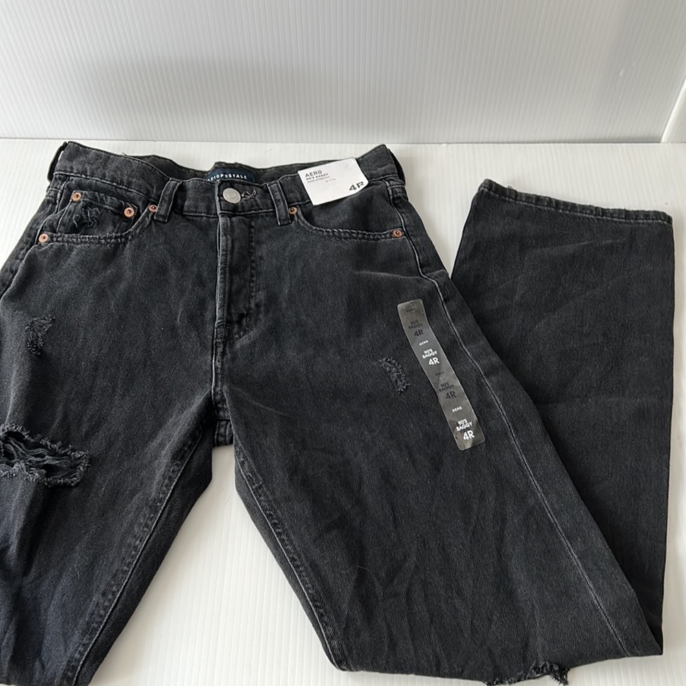 NWT Aero 90’s Baggy Button Fly Jeans 4R